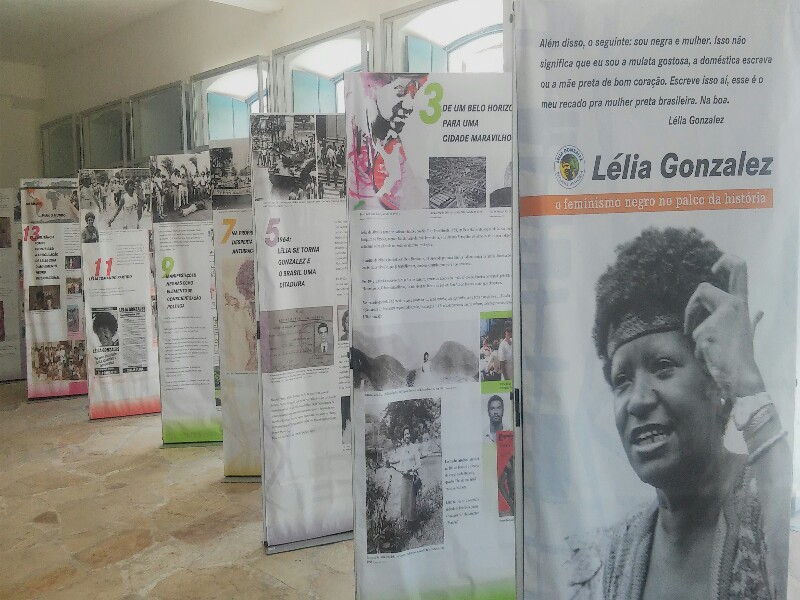 Exposição "Lélia Gonzalez - o feminismo negro no Palco da História"